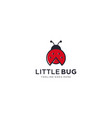 lady bug for logo design editable vector image