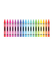 wax crayons set vector image