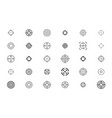 weapon sight set military vactor target vector image