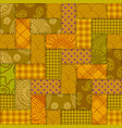 patchwork textile pattern seamless quilting vector image vector image