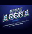 sport font vector image