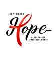 blood cancer awareness label template vector image