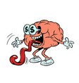 business loves money human brain character smart vector image
