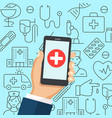 pharmacy flat poster vector image