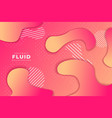 abstract dynamic fluid shape gradient background vector image vector image