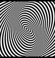 Concentric circles forming a spiral ovals Vector Image