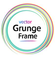grunge frame retro vector image