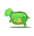 hand drawn cartoon dinosaur tyrannosaurus rex t vector image