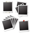 blank photo frames vector image