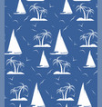 a seamless repeating pattern of palm trees vector image