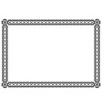 decorative ornament border in black vector image