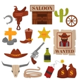 vintage american old western designs sign vector image