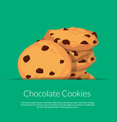Chocolate cookies Royalty Free Vector Image - VectorStock
