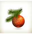 christmas ball vector image vector image