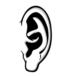 Human ear Royalty Free Vector Image - VectorStock