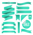 set ribbons and labels retro vintage vector image
