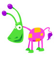 colorful monster fantasy character cartoon vector image