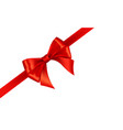 shiny color satin ribbon on white background vector image vector image