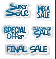 modern sale sticker and tag collection vector image