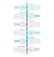 vertical timeline vector image vector image