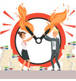 business deadline people overload office managers vector image vector image