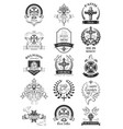 easter holiday sale sign and church symbol set vector image