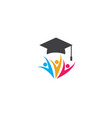 education logo template vector image