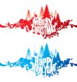 christmas and new year vector image vector image