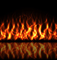 realistic fire vector image