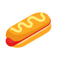 street food hotdog composition vector image vector image