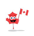 cute maple leaf vector image