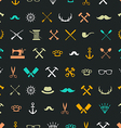 hipster seamless 1 vector image vector image
