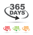 365 days set vector image