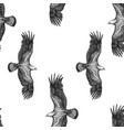 seamless background sketch golden eagle vector image