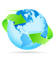 icon planet earth arrow vector image