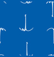 seamless pattern drawn sea anchors vector image