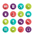 flat application icons set vector image vector image