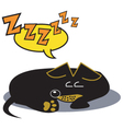 sleeping dog vector image vector image