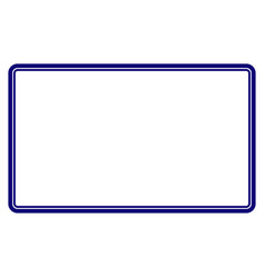 Double rounded rectangle frame template Royalty Free Vector