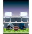 american football stadium vector image vector image