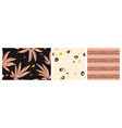 collage contemporary floral and polka dot minimal vector image vector image