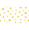 star pattern stars seamless pattern yellow stars vector image vector image