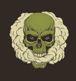 dead head smoking the cannabis vector image