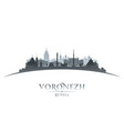 voronezh russia city silhouette white background vector image vector image