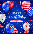 4th of july independence day design vector image