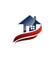 house logo design template vector image