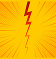 pop art comic background lightning blast halftone vector image vector image