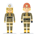 profession coal miner vector image