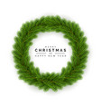 christmas wreath holiday decoration element vector image vector image