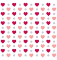 seamless valentines day polka dot red pattern vector image